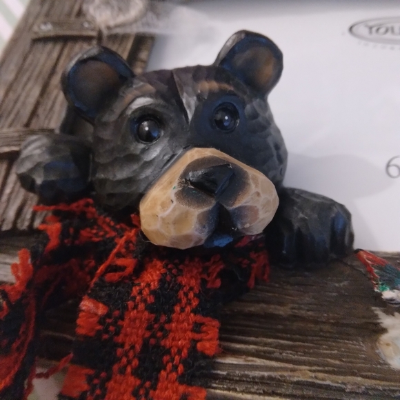 COPY - Gone Fishin' - Cozy Log Cabin - Cute Bear - Picture Frame - Picture 1 of 8